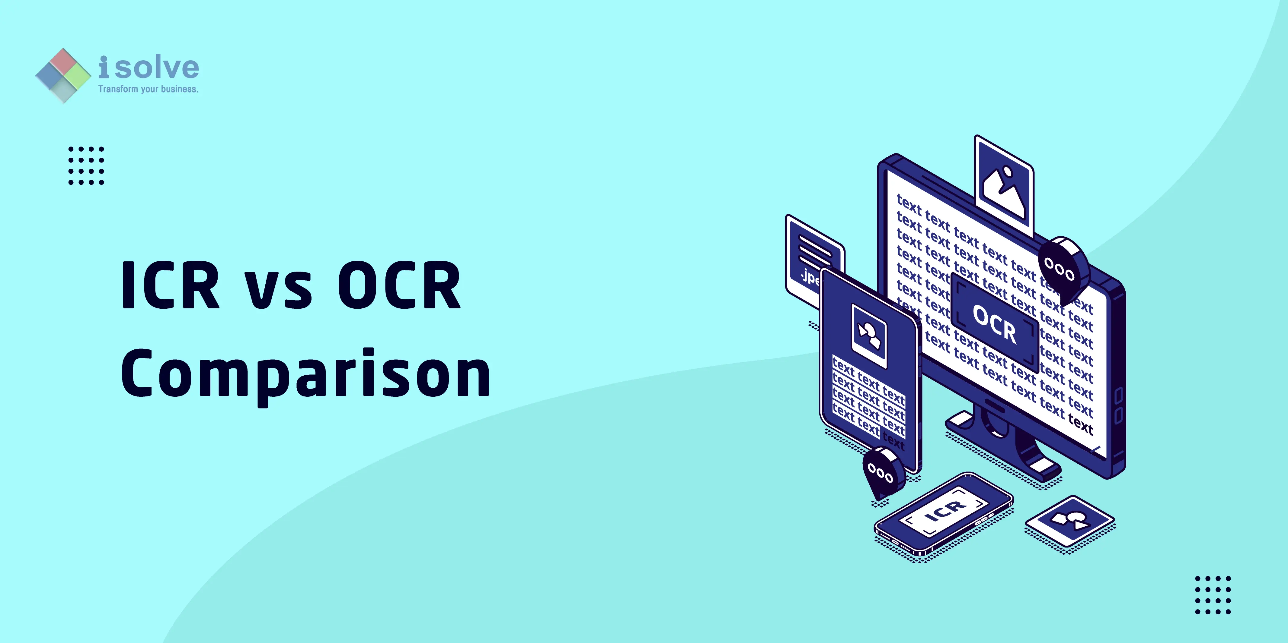 ICR VS OCR for Banking and Finance