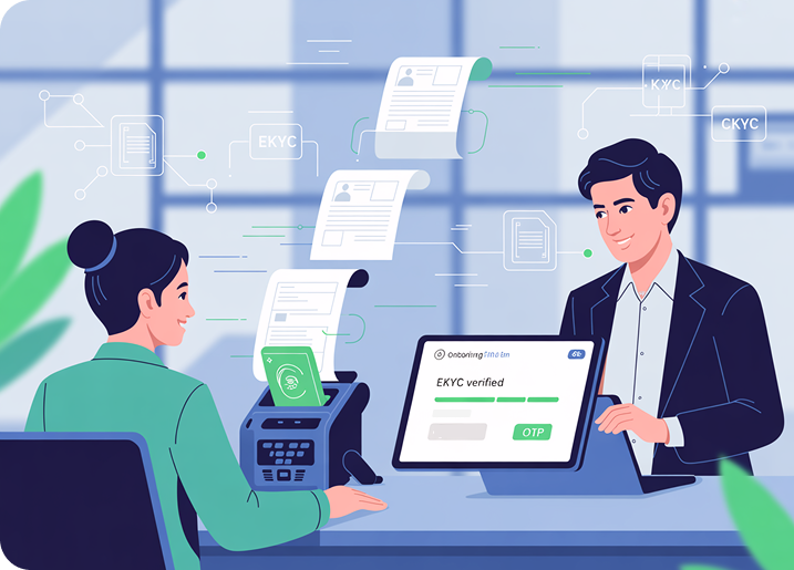 Branch Walk-In Onboarding Journey Image - iSolve Technologies