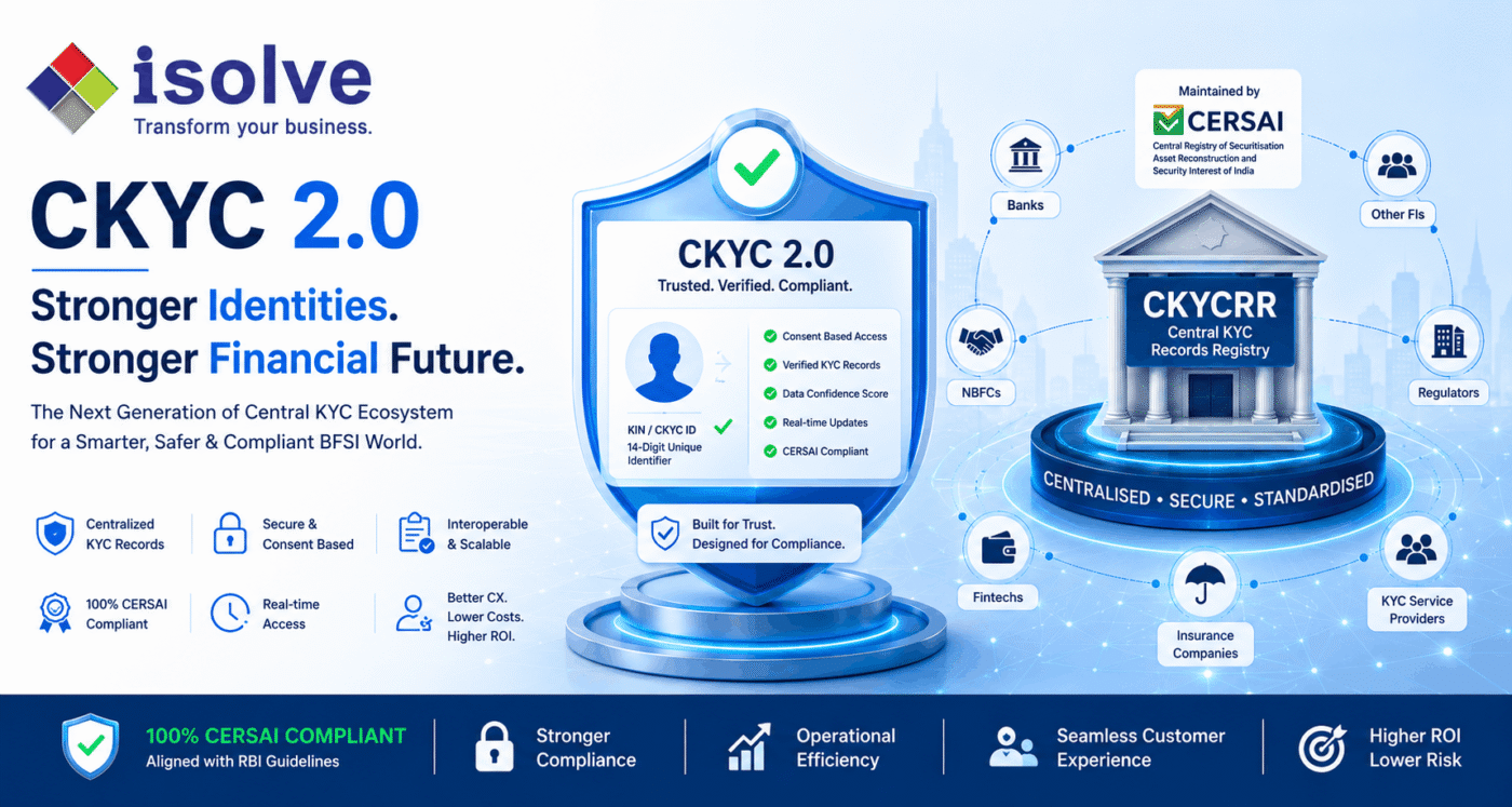 CKYC 2-0 The Complete Guide to CKYCRR CERSAI & Next-Generation KYC Compliance - iSolve Technologies